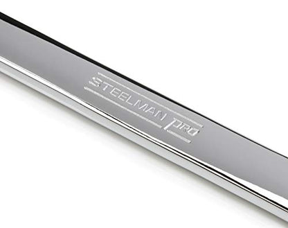 Steelman Pro 16-Piece Metric 6-Point Combination Wrench Tool Set, Durable Steel with Full Polish Chrome, Stamped Size Callouts - size: 16-Piece Metric Wrench Set