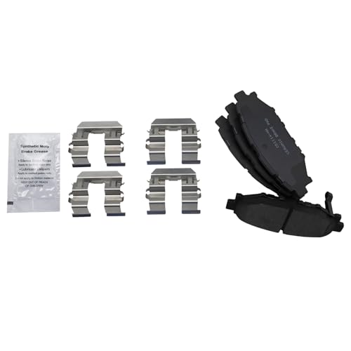 TRQ Front and Rear Brake Pad and Rotor Set Ceramic Vented Solid Rotors - style: BKA11742