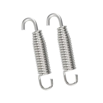 2 Pcs Universal Exhaust Pipe Spring for Motorcycles 58mm 2.28"