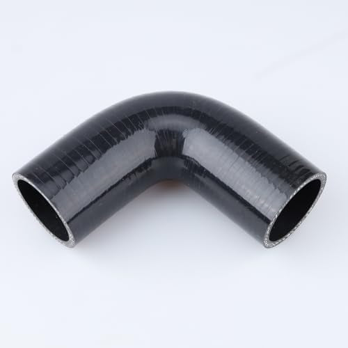 AC PERFORMANCE ID 1-9/16" 90° Degree Elbow Silicone Hose Coupler Black - color: Black, size: ID 1-9/16" (40mm)