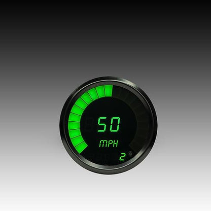 Intellitronix Speedometer Bargraph Memory Programmable Black Bezel M9222G (Green) - color: Green
