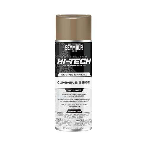Seymour EN-73 Hi-Tech Engine Spray Paint, Cummins Beige - color: Cummins Beige