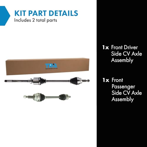 TRQ Front Driver and Passenger Side CV Axle Assembly Set 2 Piece - style: CSA32539