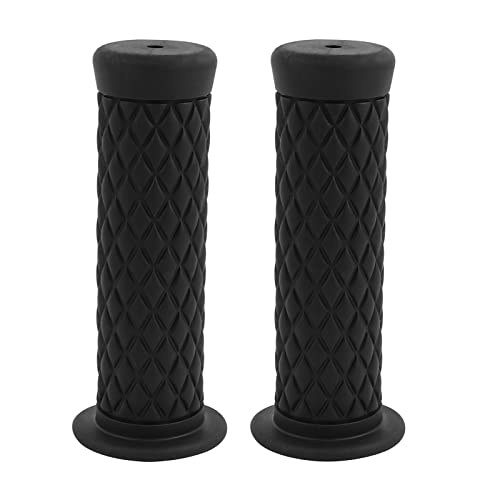 FLYPIG Universal 22mm 7/8" Motorcycle Handlebar Grips Bike Grips Non Slip Rubber Hand Grips for Honda Yamaha Suzuki Kawasaki KLX CRF YZF XR Polaris Arctic Cat Off Road Dirt Bike Handle Grips - color: BLACK
