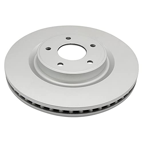 TRQ Front and Rear Brake Rotors Set Vented Premium G-Coated - style: BKA14824