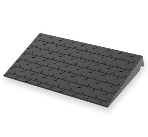 BESEA 3" inch Threshold Ramp Rubber Wheelchair Ramp, No-Slip Surface 3500 Lbs Load Capacity for Home Doorways Driveways Curb - size: 3 INCH - 1 PACK
