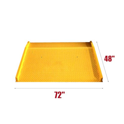 48'' x 72'' Steel Dock Boards, 13,000lbs Loading Capacity, Height Differential up to 5", Forklift Compatible Heavy Duty Cargo Dock Board, for Docks, Platforms, Warehouses - size: 48'' x 72''丨13000 lbs