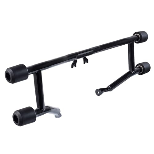 Advanblack Protek Two Step Highway Peg Crash Bar with CNC Slider Fit for 2014-2025 Harley Touring Road Glide Street Glide Electra Glide – Engine Guard Performance Upgrade (Delrin) - color: Delrin