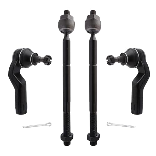 4PCS Front Inner and Outer Tie Rod End ES800025 ES800026 EV800024 - size: ES800025 ES800026 EV800024
