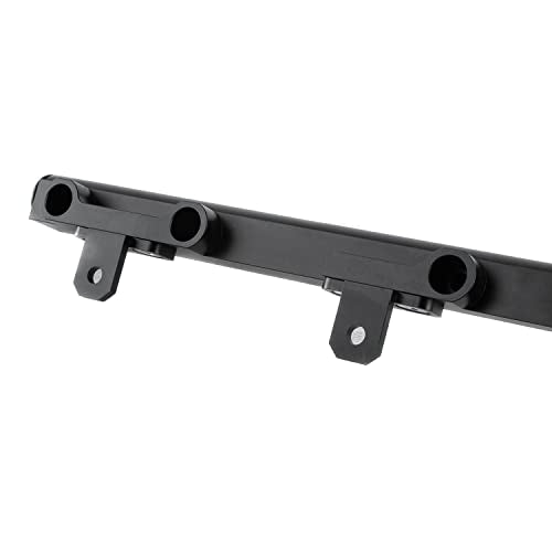 ALLOYWORKS Billet Aluminum Fuel Rail Fit Fit 1997-2001 Jeep Cherokee XJ Wrangler, Black