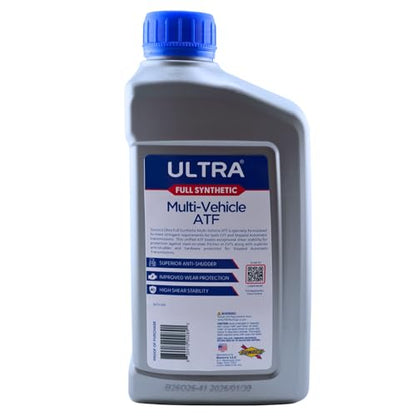 Full Synthetic Multi-Vehicle Automatic Transmission Fluid – Sunoco Ultra ATF – CVT Compatible – 1 Quart (Pack of 2)