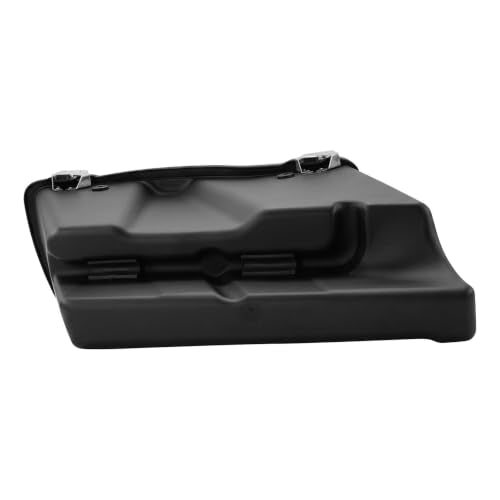 TCMT 5" Stretched Extended Saddlebags Fit For Harley Touring 1994-2013 - color: Matte Black Chrome Latches