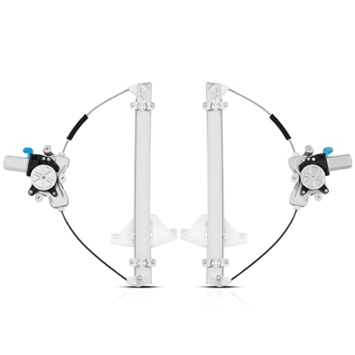 A-Premium Front Driver and Passenger Side Power Window Regulator with Motor - style: Front Driver and Passenger