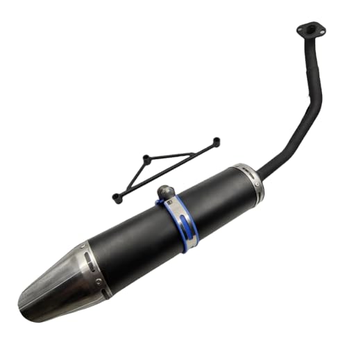 black Muffler Exhaust Pipe System for GY6150CC Scooters Stroke Engine