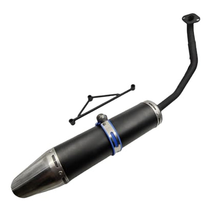 black Muffler Exhaust Pipe System for GY6150CC Scooters Stroke Engine