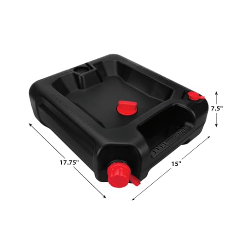 Performance Tool W4077 16-Quart Automotive Oil Drain Container, Black - style: 16 Quart Drain Pan