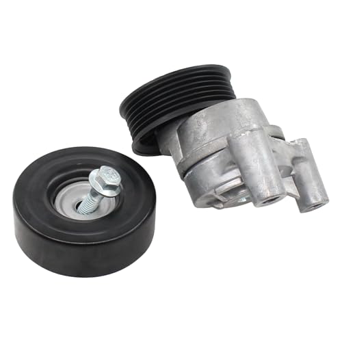 Accessory Drive Belt Tensioner Assembly w/Serpentine Belt and Idler Pulley