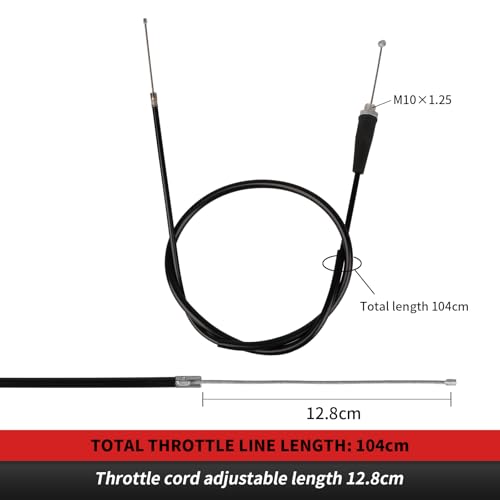 NIBBI Twists Throttle Grip,Dirt Bike Grips with Throttle Cable and Handlebar Grip for SSR125 Pit Bike, 22mm Motorcycle Throttle Assembly - color: Black