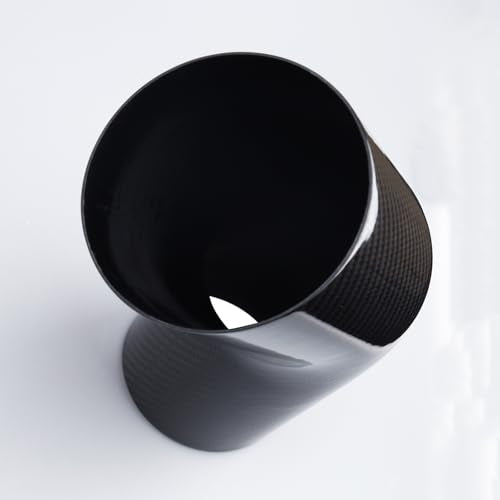 AC PERFORMANCE 3" 45° Degree Carbon Fiber Air Intake Elbow Tube - size: 3" OD, style: 45 Degree