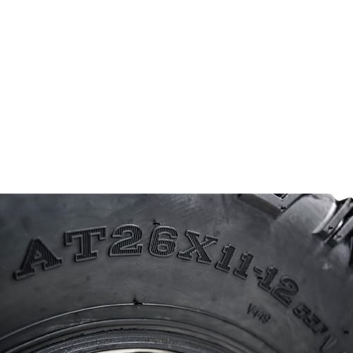 MASSFX 26x9-12 Front & 26x11-12 Rear ATV Tire Set 6-Ply 1/2" Tread 4-Pack