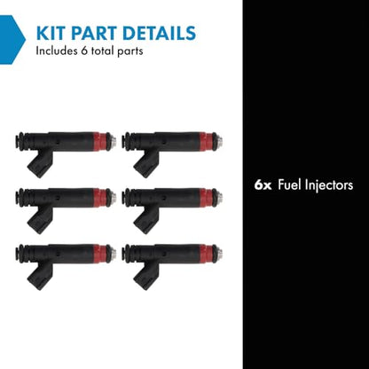 TRQ Fuel Injector Set - style: FIA58885