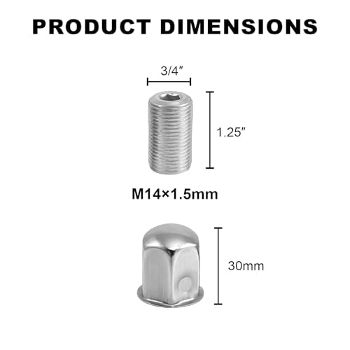 8 Pcs Lug Nuts for Ford F350/E450/F450/F550 (19.5, Inches, 8 Pcs for Ford F450/550 19.5" Wheel Simulator)