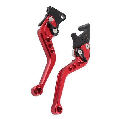 BAFOVY Zerone CNC Aluminum Motorcycle Brake and Clutch Lever Handles, Red - color: Red