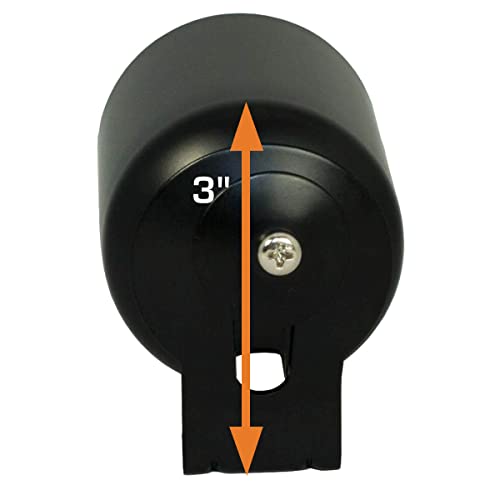 GlowShift Universal Black Metal Single Dashboard Gauge Pod Holder - size: 52mm