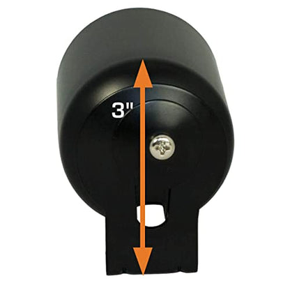 GlowShift Universal Black Metal Single Dashboard Gauge Pod Holder - size: 52mm