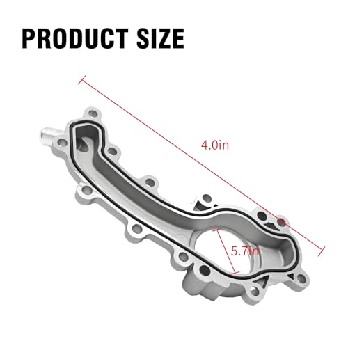 5184653AF Engine Coolant Crossover Water Outlet Replacement for Chrysler 200/Dodge Avenger/Jeep Cherokee/Ram 1500/ProMaster, Replaces 5184653AE, 5184653AD