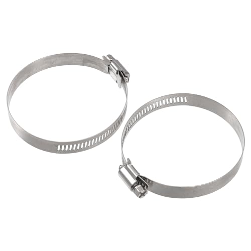 X AUTOHAUX OD 2.5" 63mm Length 3" 76mm Aluminum Alloy Tube Intercooler Pipe Straight Air Intake Tube with 2 Clamps Silver Tone for Car - size: OD 2.5"(63mm)