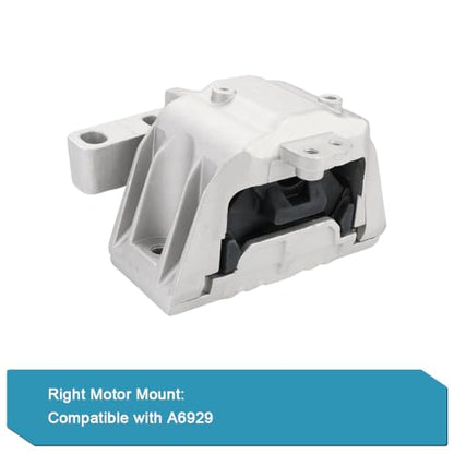 Engine Motor & Transmission Mount Kit Replacement for 2014-2019 Volkswagen - size: 3PCS-Compatible with OE# A6962 A4928 A6929