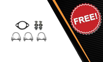 Exhaust Resonator Pipe & Muffler System Kit Compatible with Mercury Tracer 1997-1999 2.0L | Stainless Steel | Northeastern Exhaust | Includes Gasket, Clamps and Bolt Kit | Direct-Fit Replacement