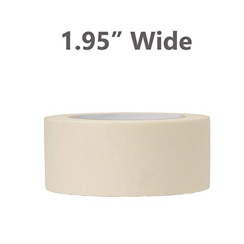 Lichamp Wide Masking Tape 2 inches, 18-Pack White Masking Tape Bulk Multi Pack, General Purpose & High Performance, 1.95 inches x 55 Yards x 6 Rolls (330 Total Yards) - size: 2 inches (Pack of 3)