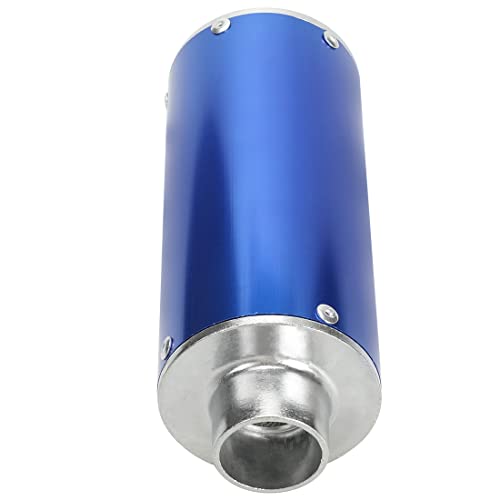 FVRITO Exhaust Pipe Muffler Silencer Kit for 125cc 110cc 70cc Dirt Pit Bike, 28mm Muffler for Chinese XR50 CRF50 Coolster SSR Baja Taotao Atomik Thumpstar Roketa Apollo Motorcycle ATV Parts Blue - color: Blue