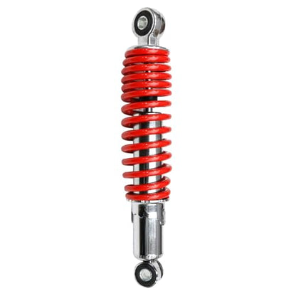 10" 260mm Front Shock Absorbers 400lbs Load for Go Kart, ATV, UTV, Drift Trike, Golf Cart, Quad, Buggy, Pit Bike, Lawn Mower – Heavy-Duty Red Suspension Set (No Mounting Base) - color: No Mounting Base