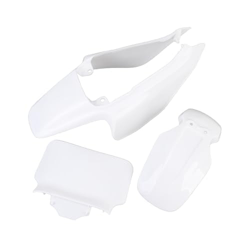 Plastic Mudguard Fairing Kit Pure White Front Mudguard Number Plate Body Panel Body Work Kit for Honda Mini Pit Monkey
