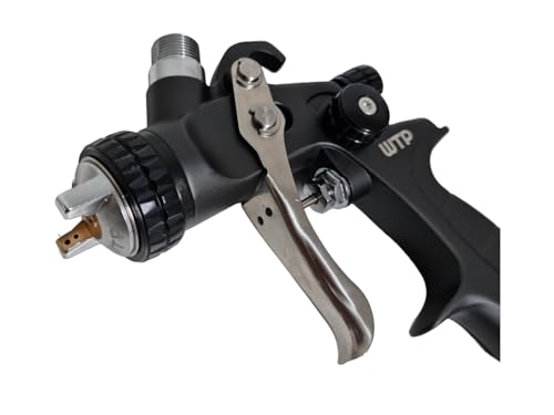 Professional Spray Paint Gun MINI PRO 1.2 HVLP 150cc Plastic Cup - Touch Up Spot Repair Blending Clear Coat Base Color Automotive + Air Regulator