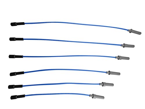High Performance Racing Spark Plug Wires Compatible with Pacifica Town&Country Voyager Caravan Grand Caravan OHV 3.3L 3.8L V6 2001-2010 Blue
