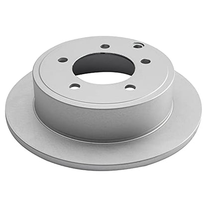 TRQ Front & Rear Brake Rotors Set Premium G-Coated - style: BKA14749