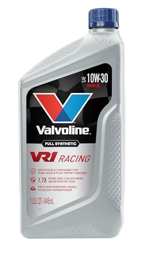 Valvoline VR1 Racing Synthetic SAE 10W-30 Motor Oil 1 QT - size: 1 QT, style: Full Synthetic VR1