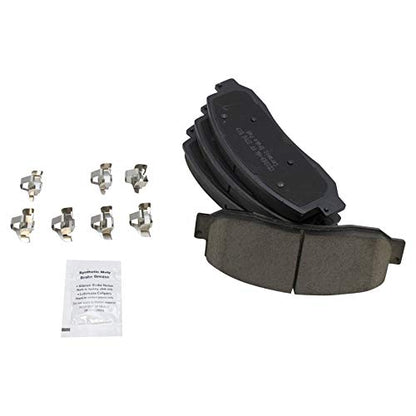 TRQ Front and Rear Brake Pads Ceramic - color: Ceramic, size: BFA12920