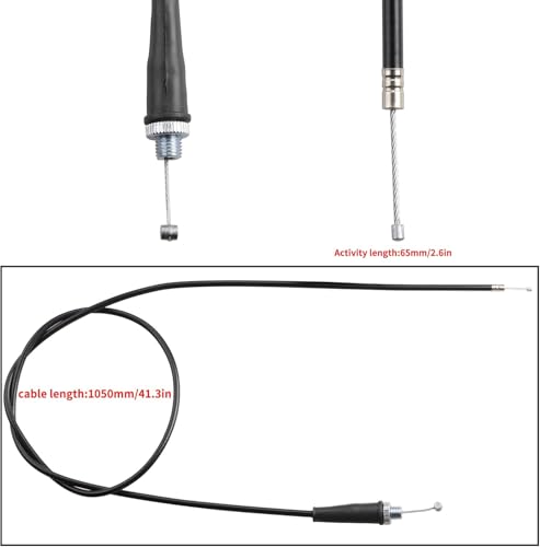New Thumb Throttle Assembly and 1050mm Throttle Cable Compatible with Yamaha Raptor 350 660 700 TT03 All Years