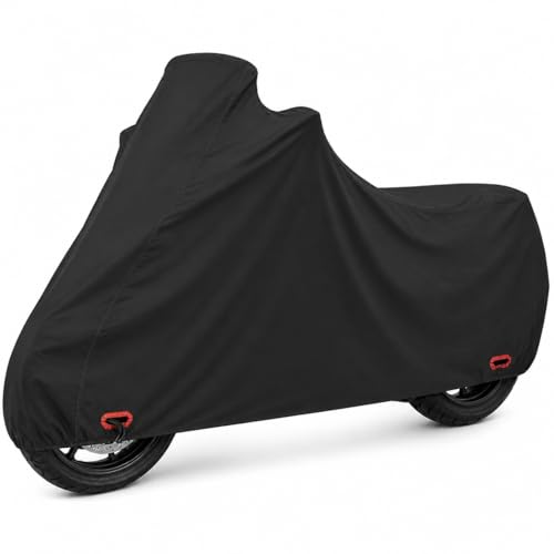 300D Motorcycle Cover Compatible with Suzuki V-Strom 650, Heavy Duty Waterproof Outdoor Adventure Bike Cover, Precision Fit for Mid-Size ADV Touring Motorcycle, Rain Sun Dust Wind Protection - size: FIT to Suzuki V-Strom 650