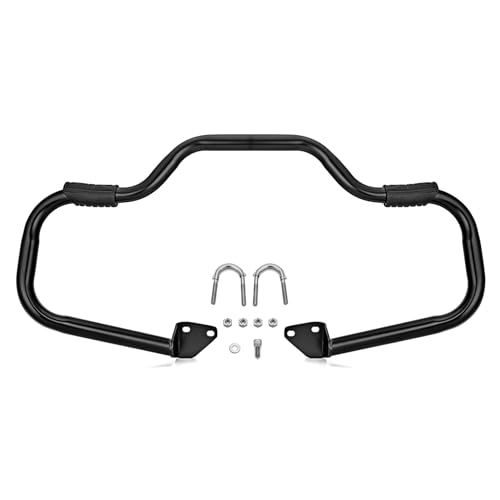 Mofun 1.25" Engine Guard Highway Crash Bar Fit for Harley Dyna 2006-2017 - color: Black A