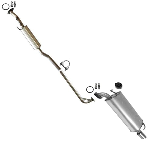 Exhaust Resonator and Muffler Compatible with Toyota Solara 1999-2001 2.2L | Northeastern Exhaust | Includes Clamp, Gaskets, Hanger and Bolt Kit | Direct-Fit Replacement