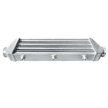 Universal Intercooler 23''x7''x2.7" Front Mount Intercooler 2.2'' Inlet and Outlet Aluminum Turbo Intercooler Direct Replacement for Any Turbo Charger system - size: 23''x7''x2.7" 2.2''