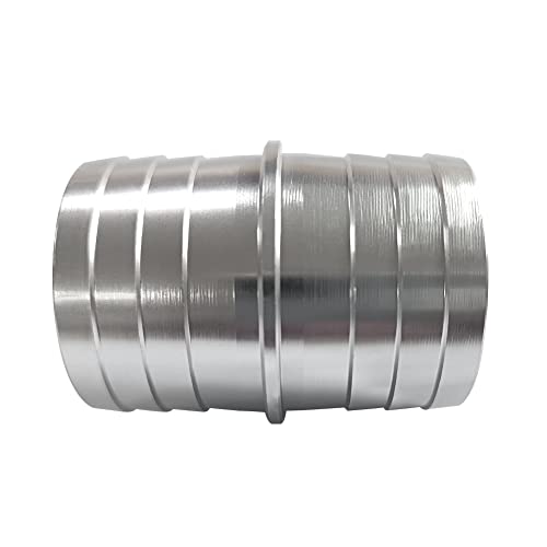 1-1/2" Aluminum Hose Barb Splice Coupler Repair Fitting (1 Pcs) - size: 1-1/2"x1-1/2"