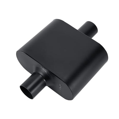 3in Mufflers Single Chamber 3" Universal Muffler Performance Exhaust Muffler 3 inch inlet (ID) 3 inch outlet (ID),Aggressive Deep Sound,Black(3" center in/out) - size: 3" center in | 3" center out | overall 13", style: Center in | Center out