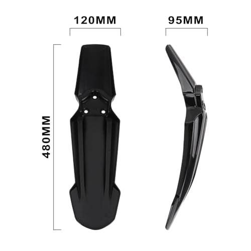 JFG RACING Electric Dirt Bike Front Fender for Surron Light Bee X/X160/X260 - color: black-1
